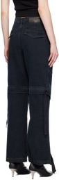 Dion Lee Black Parachute Jeans