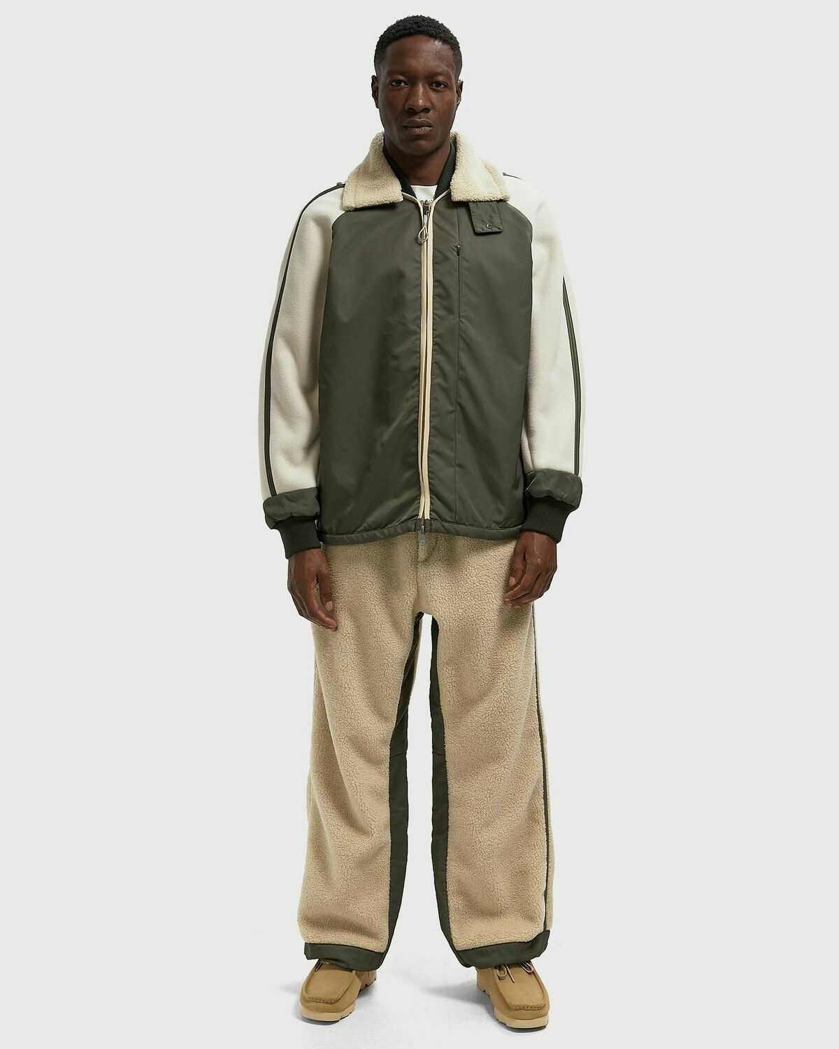 OAKLEY LATITUDE SOAR SHERPA BOMBER green/beige Mens Fleece Jacket
