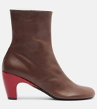 Dries Van Noten 65 leather ankle boots