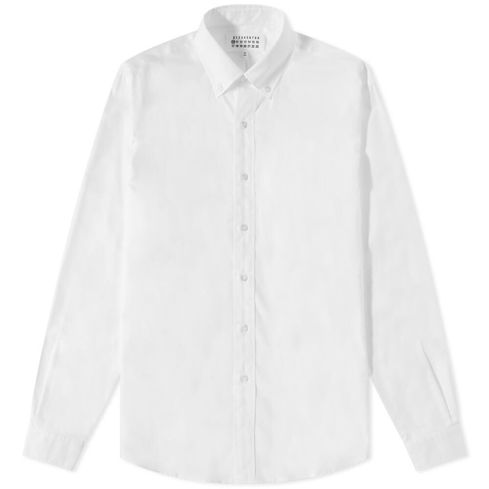 Maison Margiela Men's Button Down Shirt in White Maison Margiela