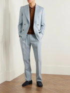 Richard James - Hepworth Double-Breasted Wool Suit Jacket - Blue