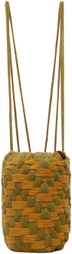 Isa Boulder SSENSE Exclusive Orange & Khaki Bottle Bag