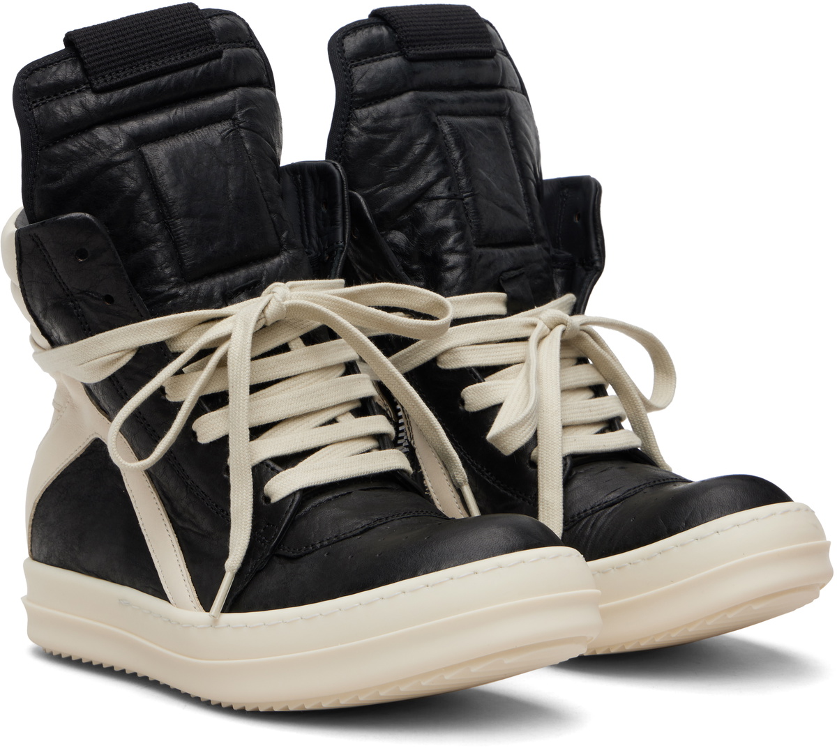 Rick Owens Black Temple Geobasket Sneakers Rick Owens