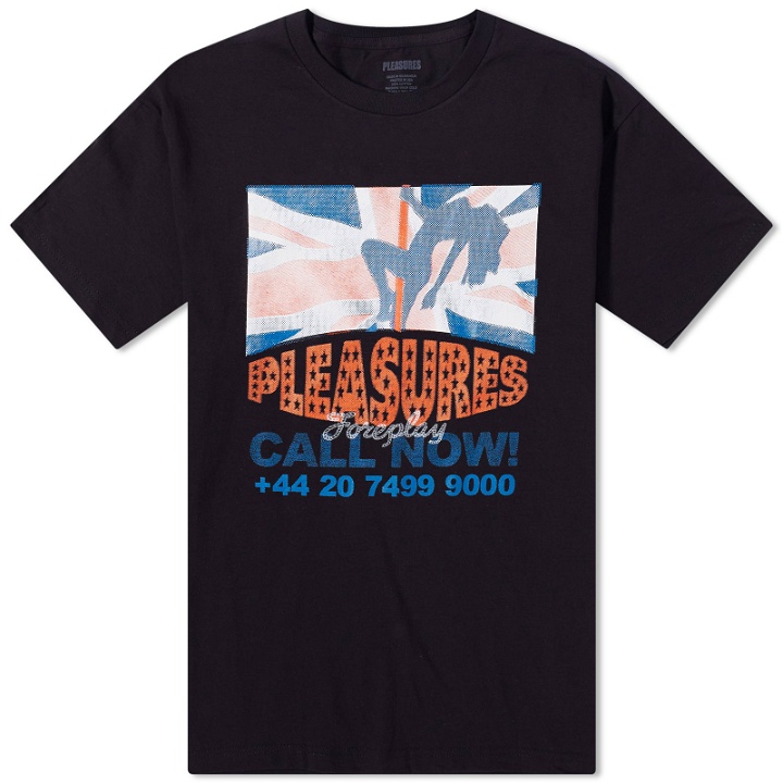 Photo: Pleasures Men's Call Now T-Shirt in Black