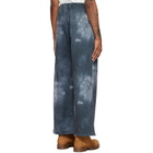 We11done Gray Trompe L'oeil Denim Printed Sweatpants