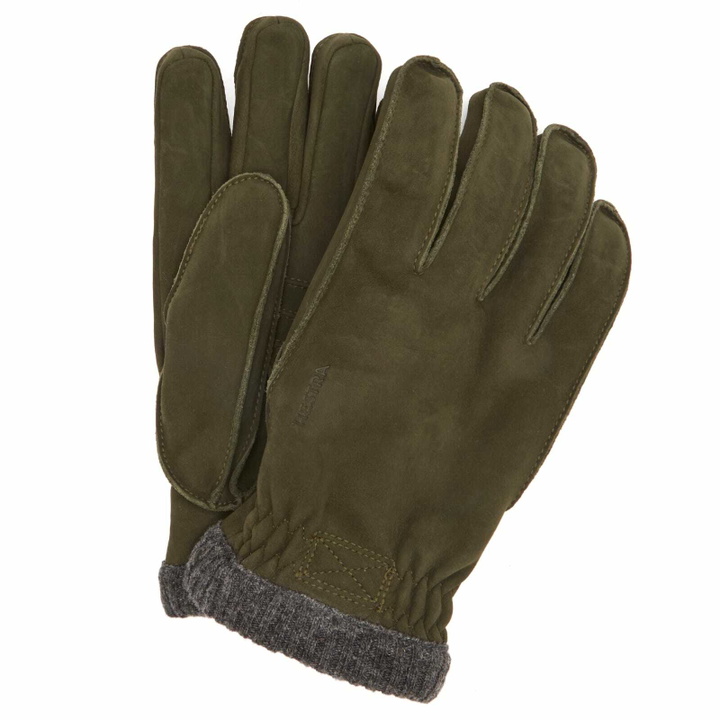 Photo: Hestra Men's Joar Nubuck Gloves in Dark Olive