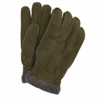 Hestra Men's Joar Nubuck Gloves in Dark Olive