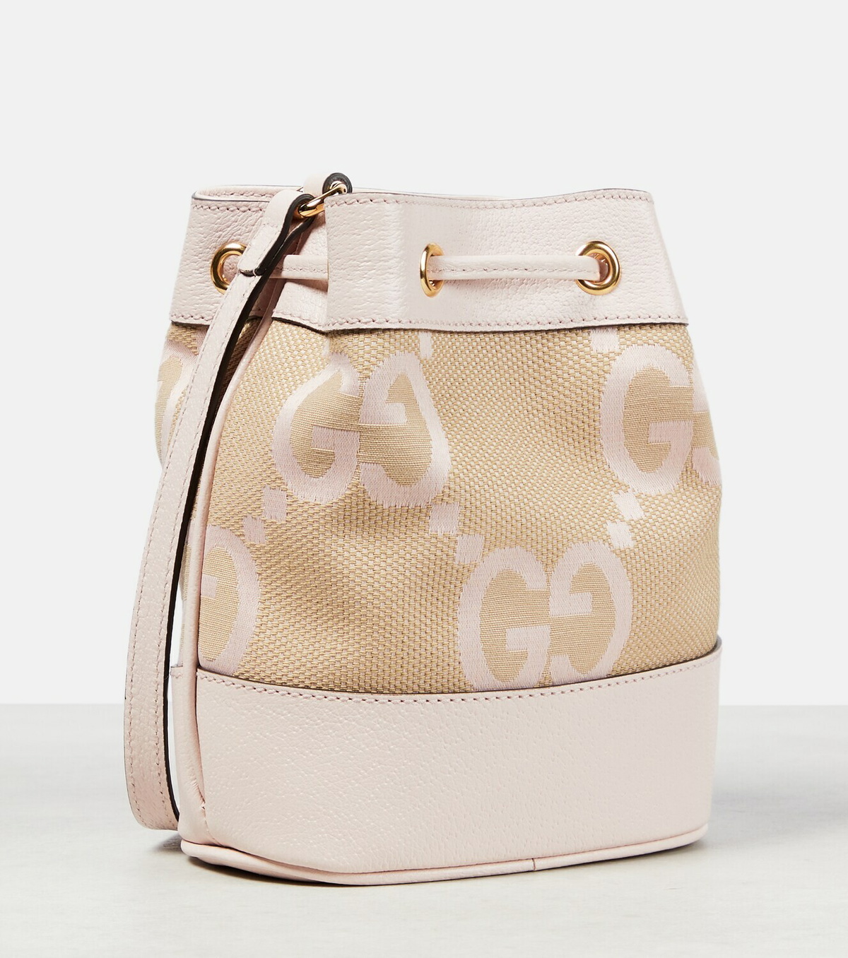 GUCCI ◆ Ophidia Jumbo GG Mini Bucket Bag Gucci Ophidia Jumbo GG Mini Bucket Bag Camel/Banana in