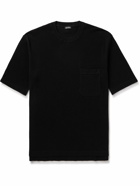 Zegna - Cotton-Piqué T-Shirt - Black