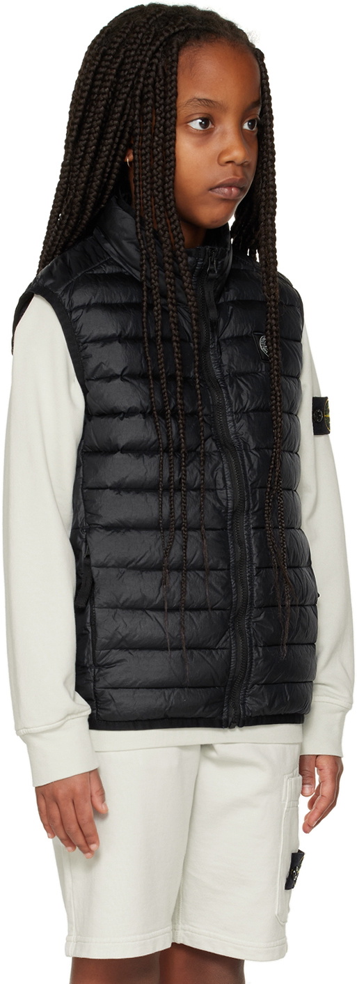 Stone Island Junior Kids Navy Quilted Down Vest