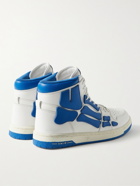 AMIRI - Skel-Top Colour-Block Leather High-Top Sneakers - Blue