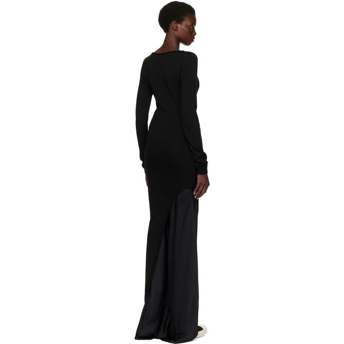 Rick Owens Black Tower Easy Long Top Midi Dress
