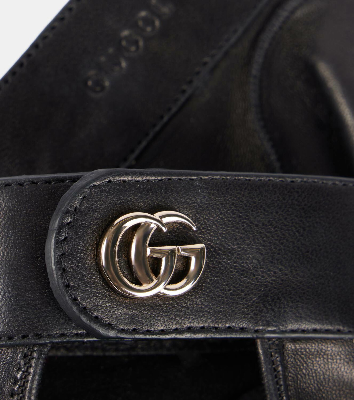 Gucci GG leather gloves