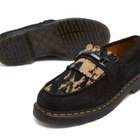 Dr. Martens Women's Adrian Hairy Suede Snaffle Loafer in Black