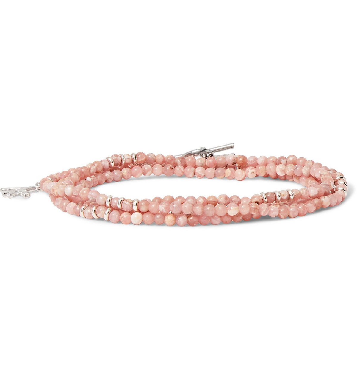Pink Marble Bead Bracelet