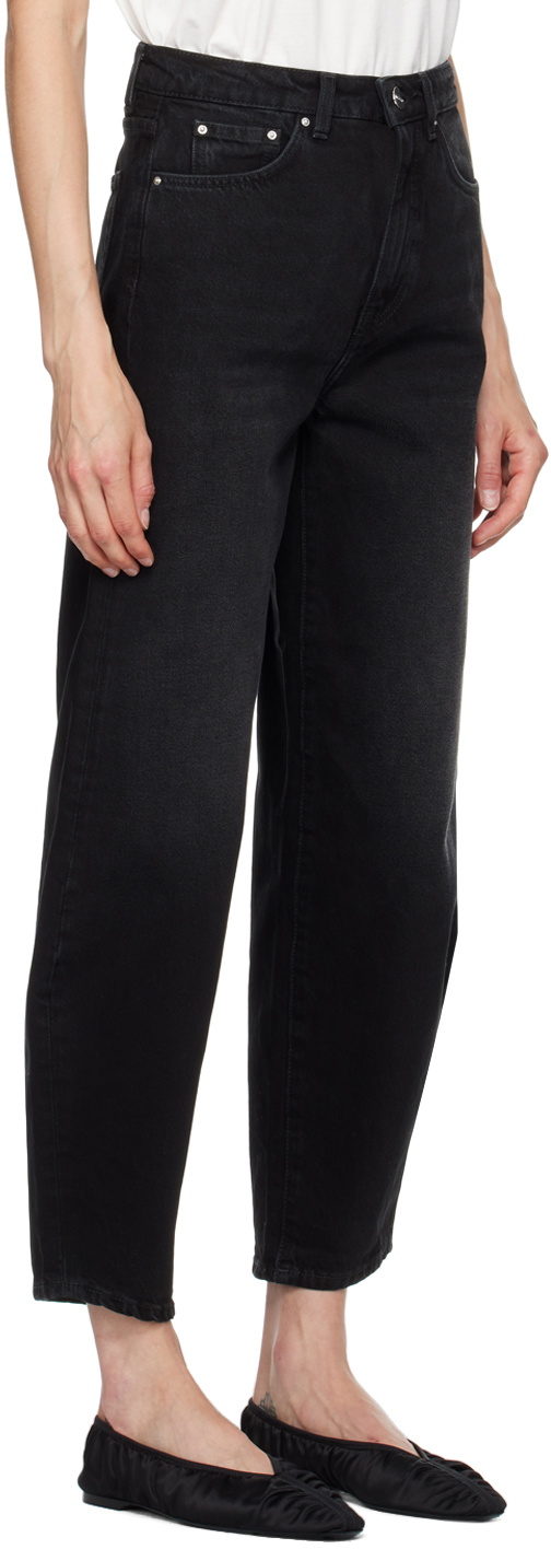 TOTEME Black Barrel Leg Jeans