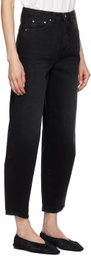 TOTEME Black Barrel Leg Jeans