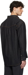 Uniform Bridge Black Western Denim Shirt