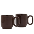 HAY Barro Cup - Set of 2 in Burgundy 