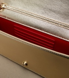 Christian Louboutin Bettina Small metallic leather clutch