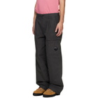 C.P. Company Gray Micro-Reps Boxy Pleats Cargo Pants