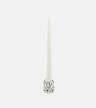 Christofle Babylone silver-plate candle holder