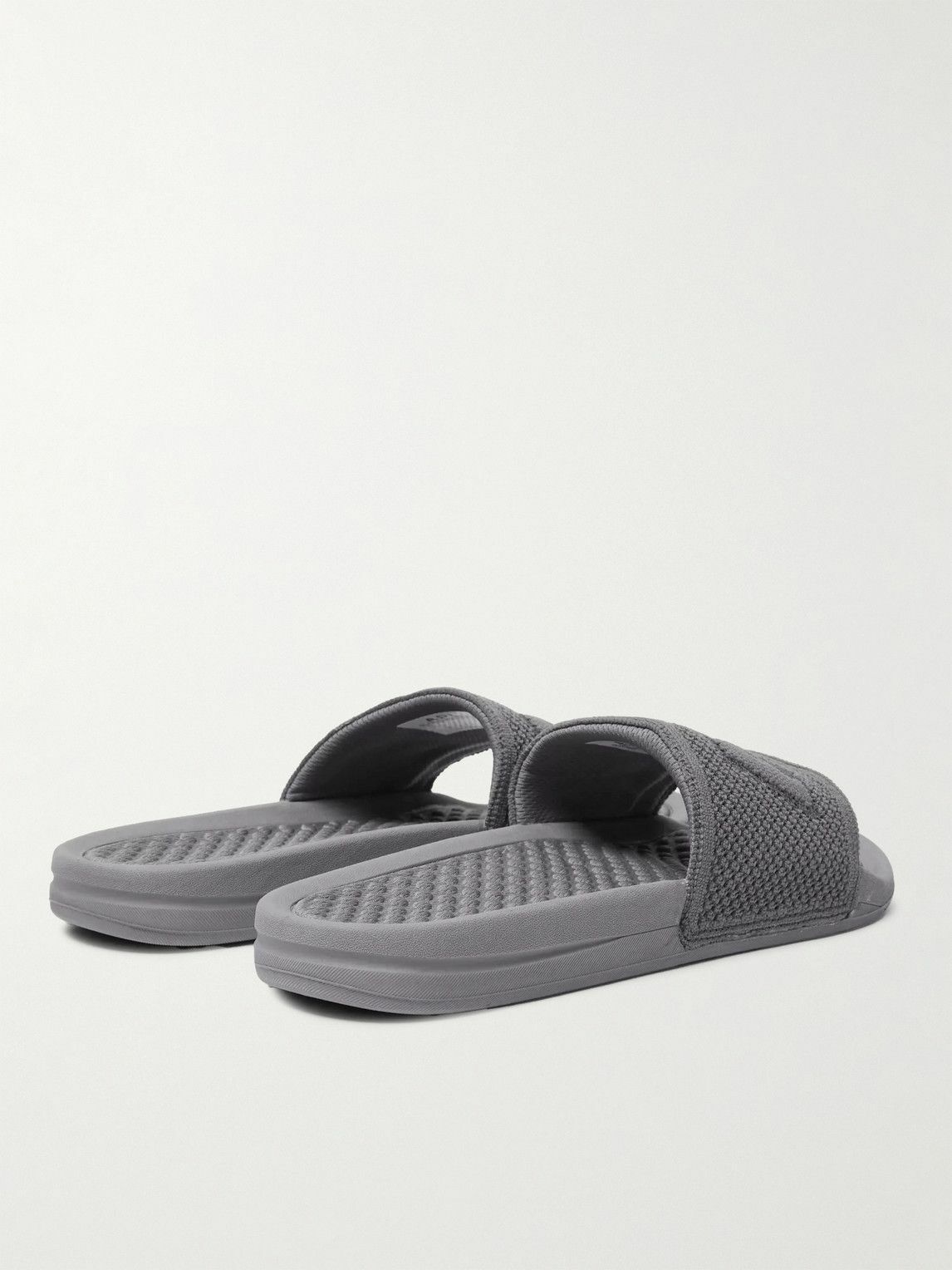 APL Athletic Propulsion Labs Logo Embossed TechLoom Slides Gray