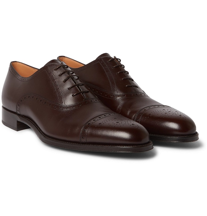 Photo: Dunhill - Kensington Leather Oxford Brogues - Brown