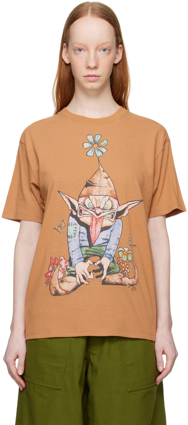 トップス Gentlefullness print tshirts Gentle Fullness Off-White Graphic T-Shirt Gentle Fullness