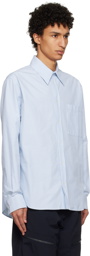 Bottega Veneta Blue & White Striped Shirt