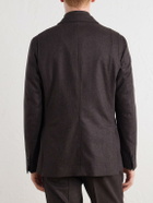 Slowear - Wool-Blend Flannel Suit Jacket - Brown