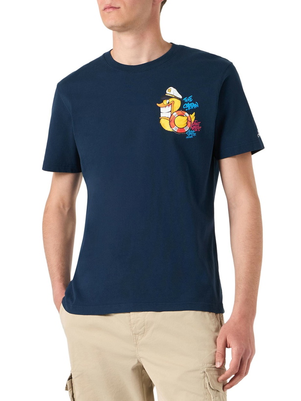 Photo: MC2 Saint Barth Man T-shirt With Captain Duck Print | Crypto Puppets® Special Edition