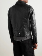 Rick Owens - Stooges Slim-Fit Leather Biker Jacket - Black