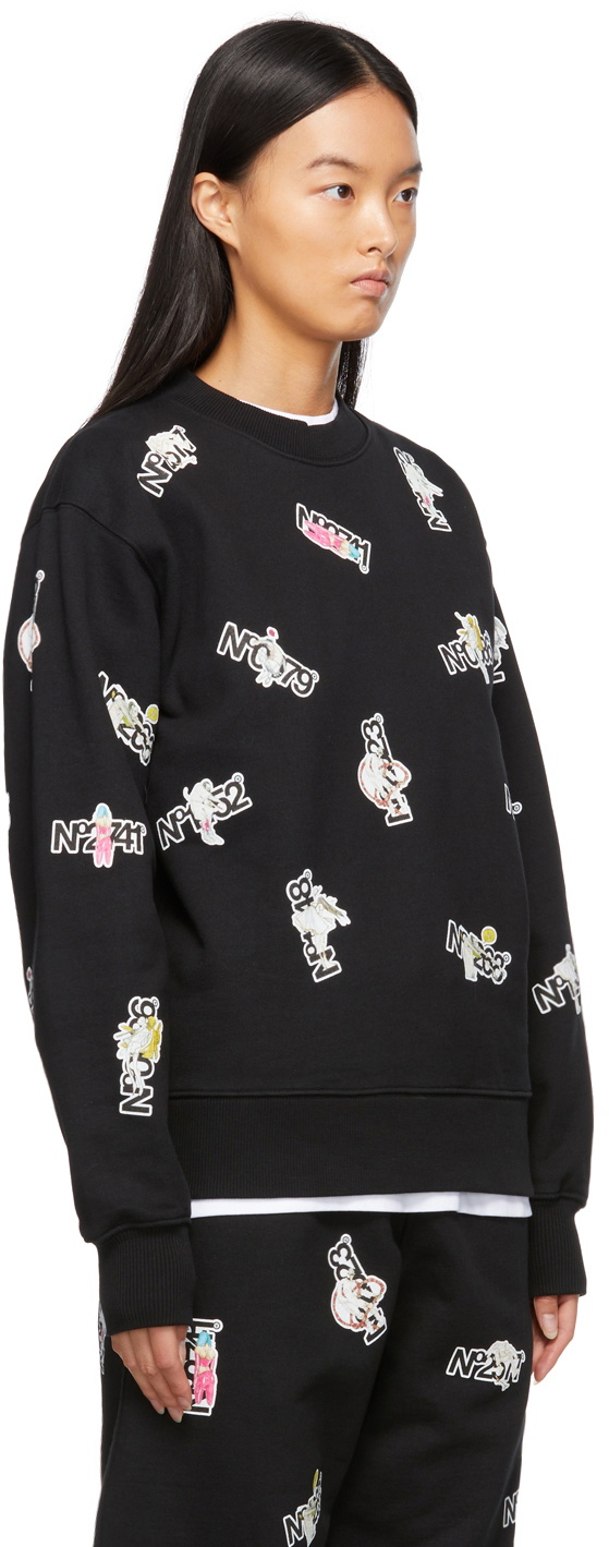 Aitor Throup’s TheDSA Black Sticker Series Sweatshirt