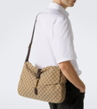 Gucci Jackie Flap Large GG canvas shoulder bag