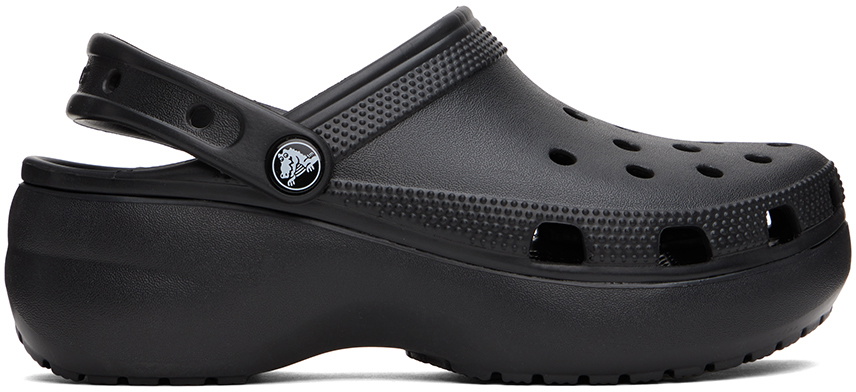 Crocs Black Classic Platform Clogs