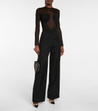 Alaïa Coeur suede pumps