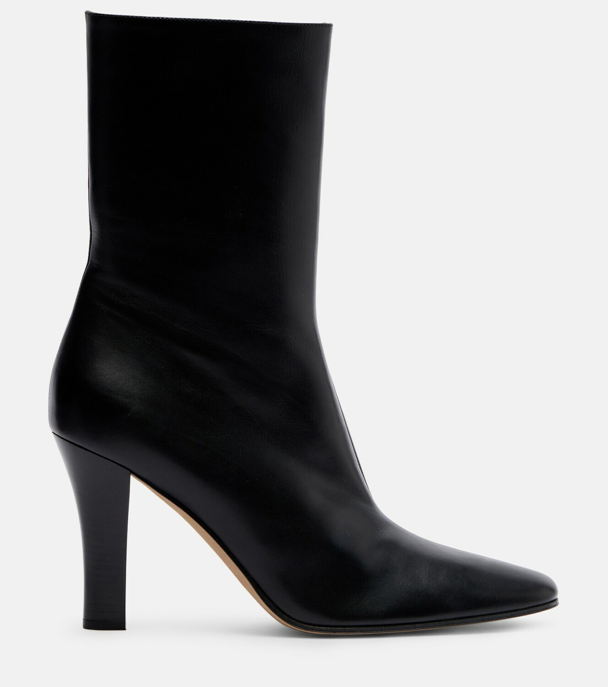 The Row Mona leather ankle boots