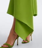 Roksanda Elva asymmetric crêpe midi dress
