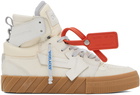 Off-White White & Off-White Floating Arrow Sneakers