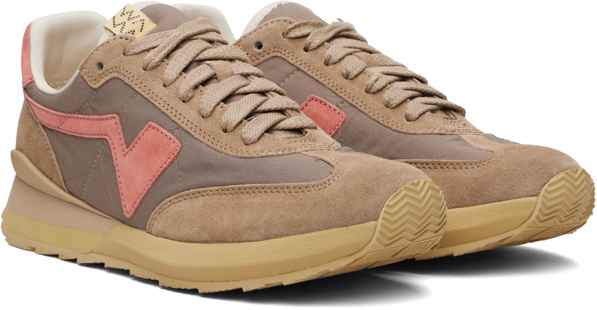 visvim Taupe & Pink FKT Runner Sneakers