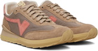visvim Taupe & Pink FKT Runner Sneakers