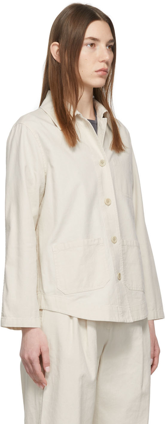 Nothing Written White Pany Oxford Jacket