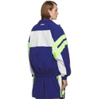 VETEMENTS Blue and White 90s Tracksuit Jacket