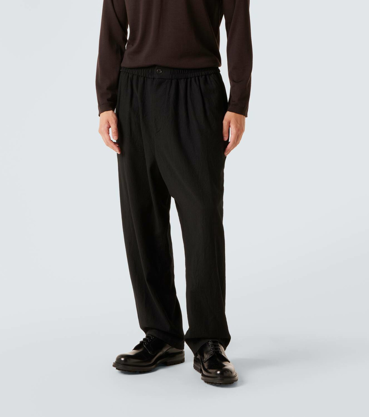 Giorgio Armani Virgin wool straight pants