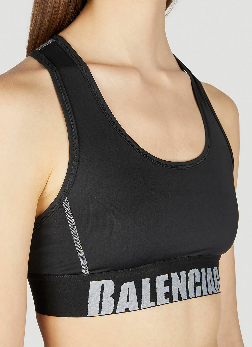 Racerback sports bra in black - Balenciaga