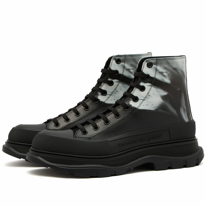Photo: Alexander McQueen Men's Tread Boot in Black/White