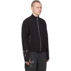 C2H4 Black My Own Private Planet Distressed Zip-Up Jacket