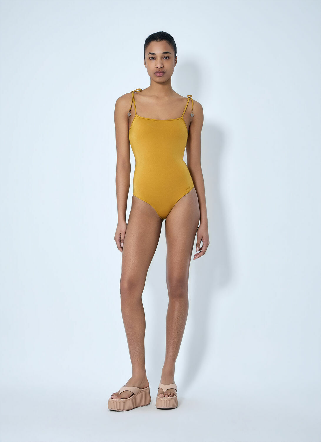 Chloé Tie-Shoulder Swimsuit