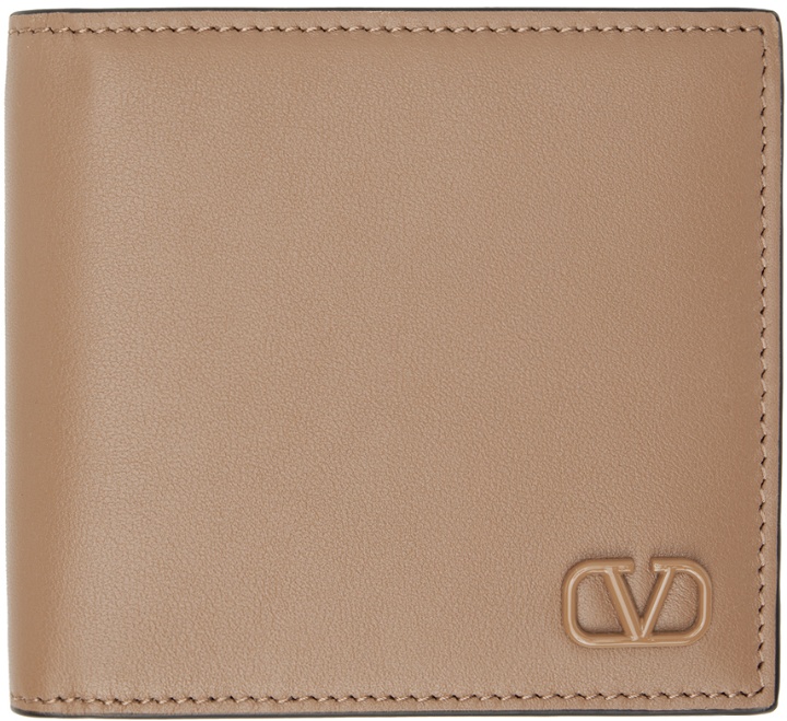 Photo: Valentino Garavani Brown Mini VLogo Signature Wallet